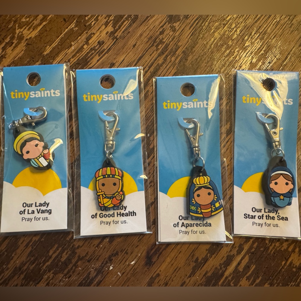 Tiny Saints charms — apparitions of Mary